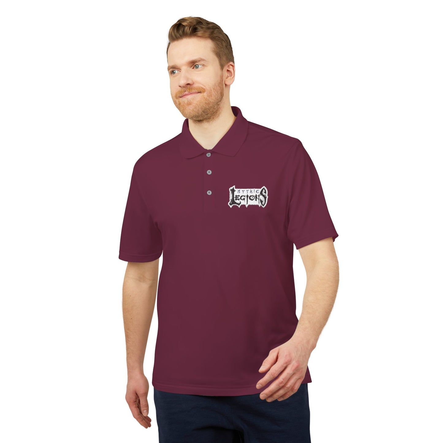 Embroidered Adidas Performance Polo | Mythic Legions OG Logo