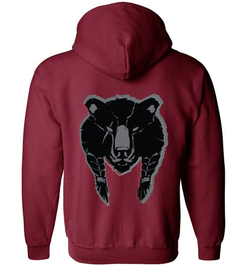 House of the Noble Bear, The Large Logo | Mythic Legions | Full Zip Hoodie