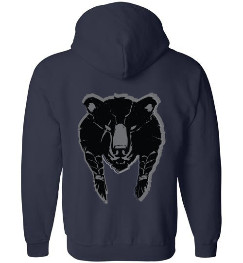House of the Noble Bear, The Large Logo | Mythic Legions | Full Zip Hoodie