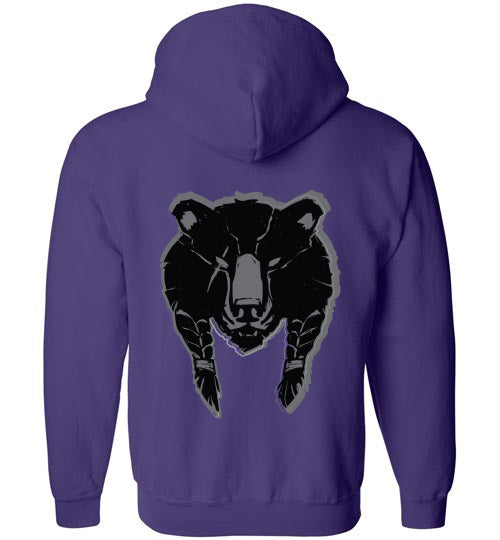 House of the Noble Bear, The Large Logo | Mythic Legions | Full Zip Hoodie