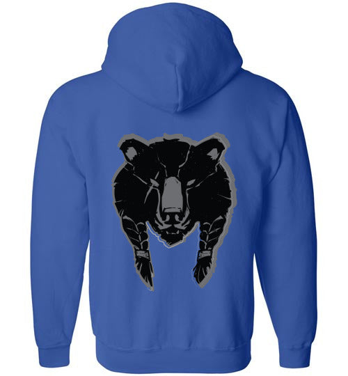 House of the Noble Bear, The Large Logo | Mythic Legions | Full Zip Hoodie