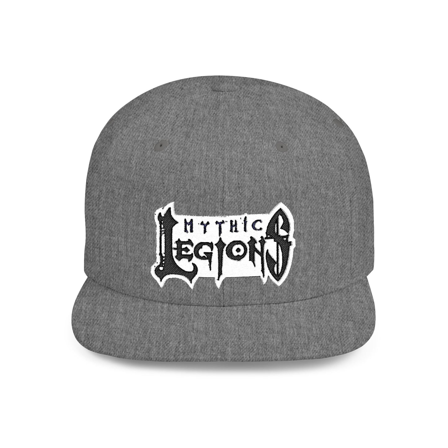 Embroidered Flat Bill Snapback Hat | Mythic Legions Logo OG