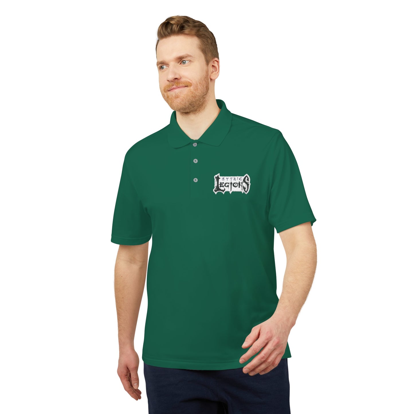 Embroidered Adidas Performance Polo | Mythic Legions OG Logo