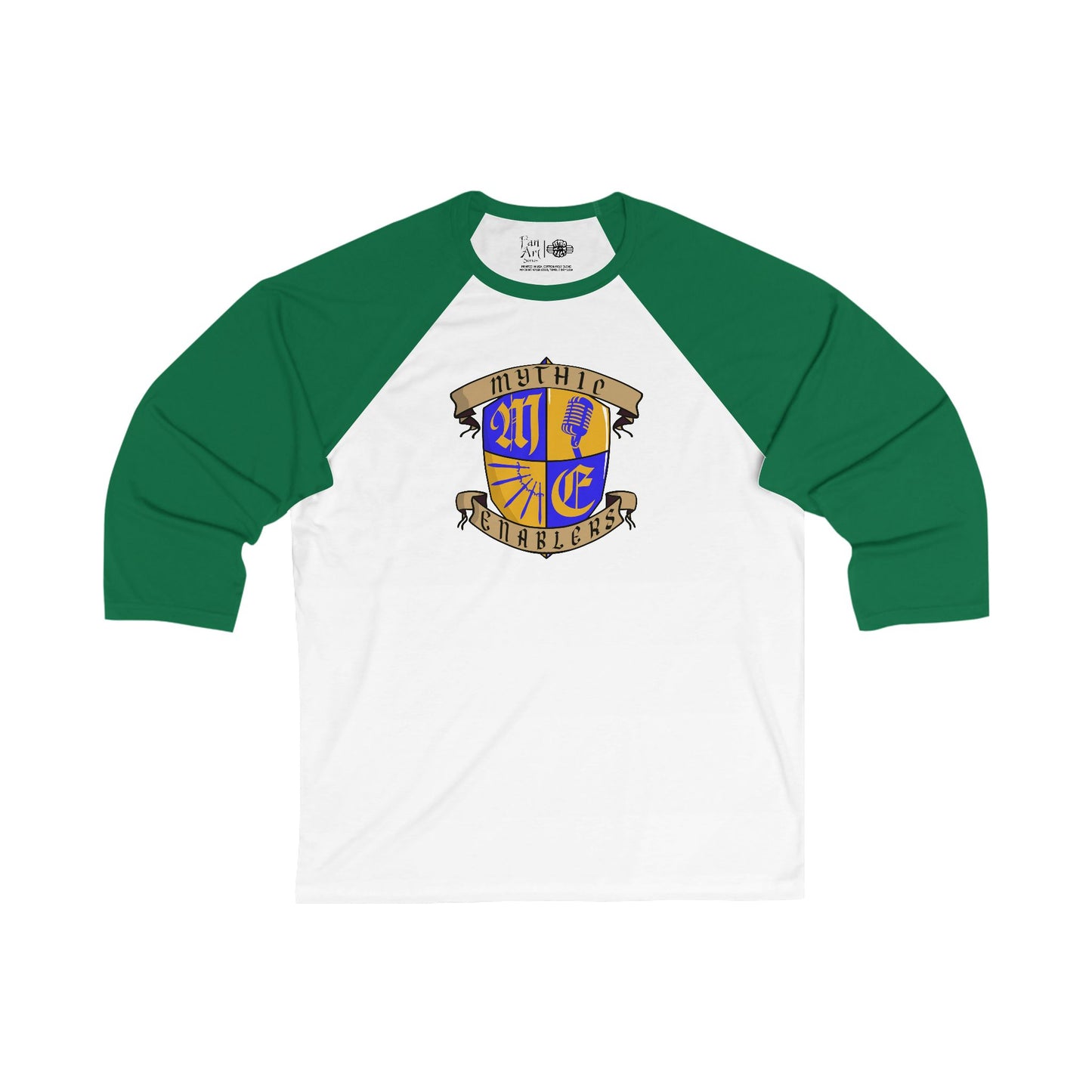 Mythic Enablers | Fan Art | Mythic Legions | 3\4 Sleeve Baseball T-Shirt
