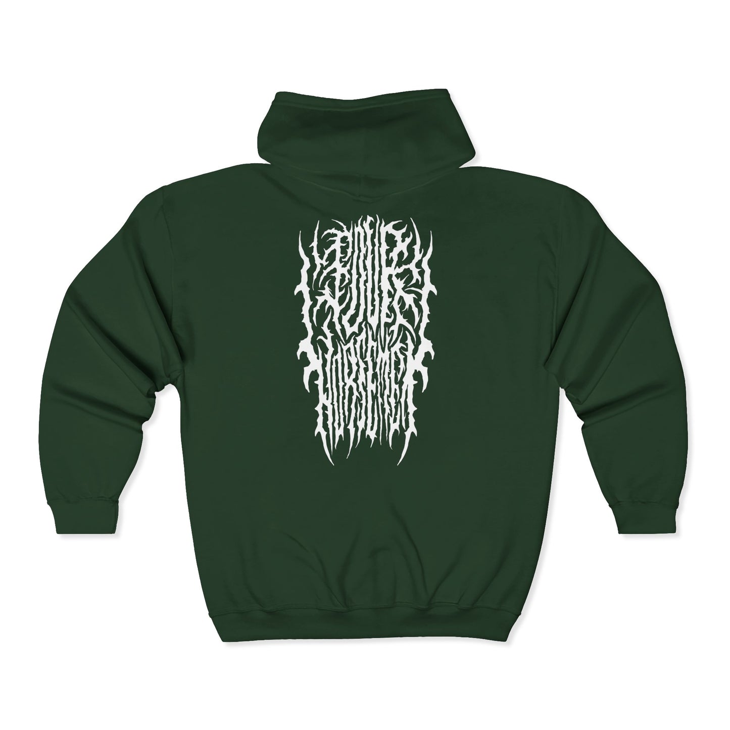 4H Metal Logo White | Mythic Legions | Full Zip Hoodie