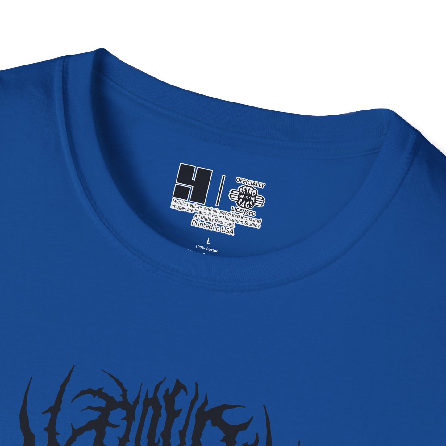 4H Metal Logo Black | Mythic Legions | Soft T-Shirt
