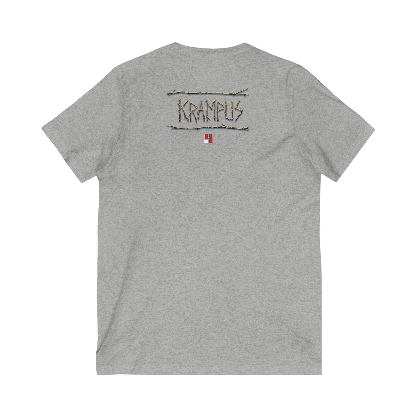 Krampus v2 Red | Figura Obscura | V-Neck T-Shirt