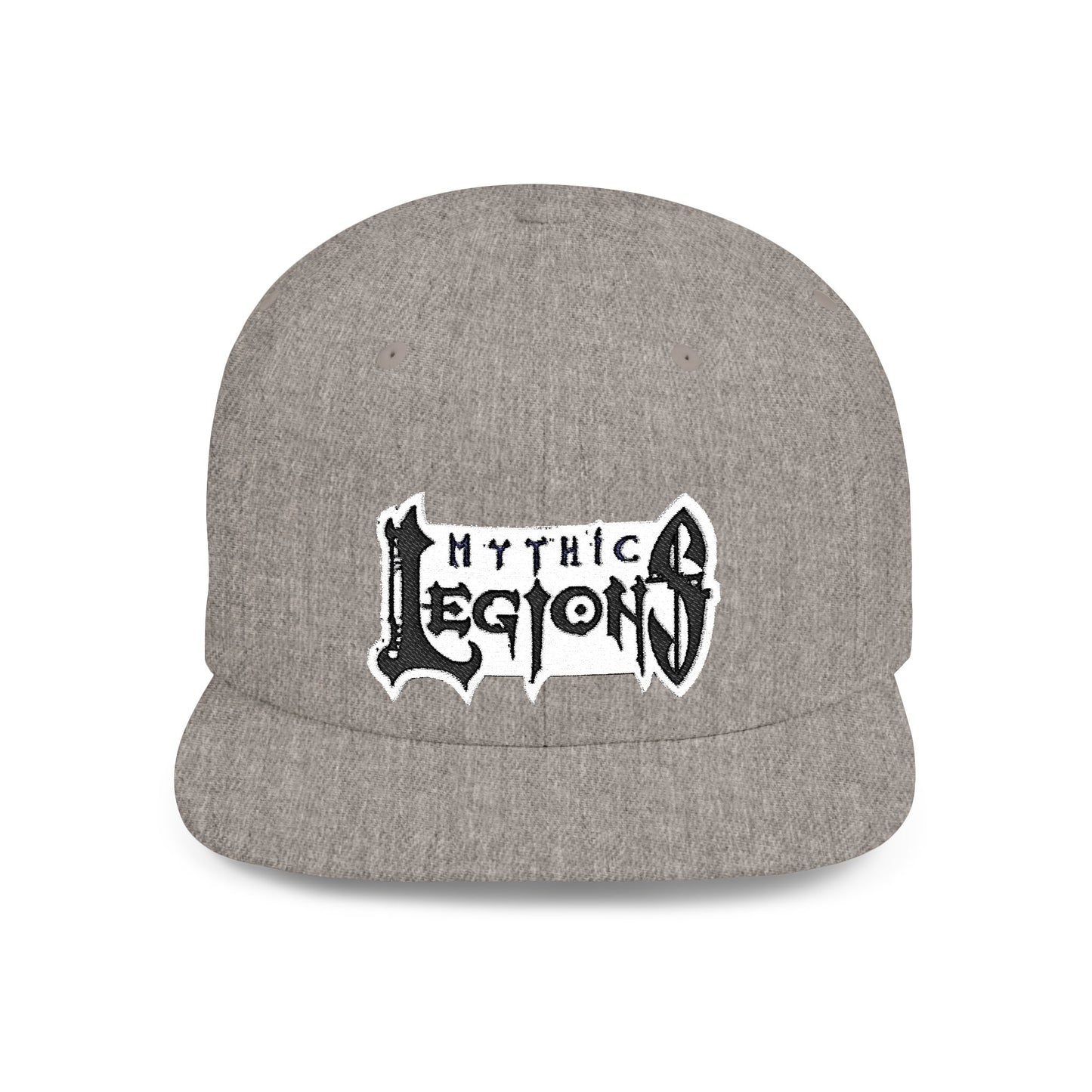 Embroidered Flat Bill Snapback Hat | Mythic Legions Logo OG