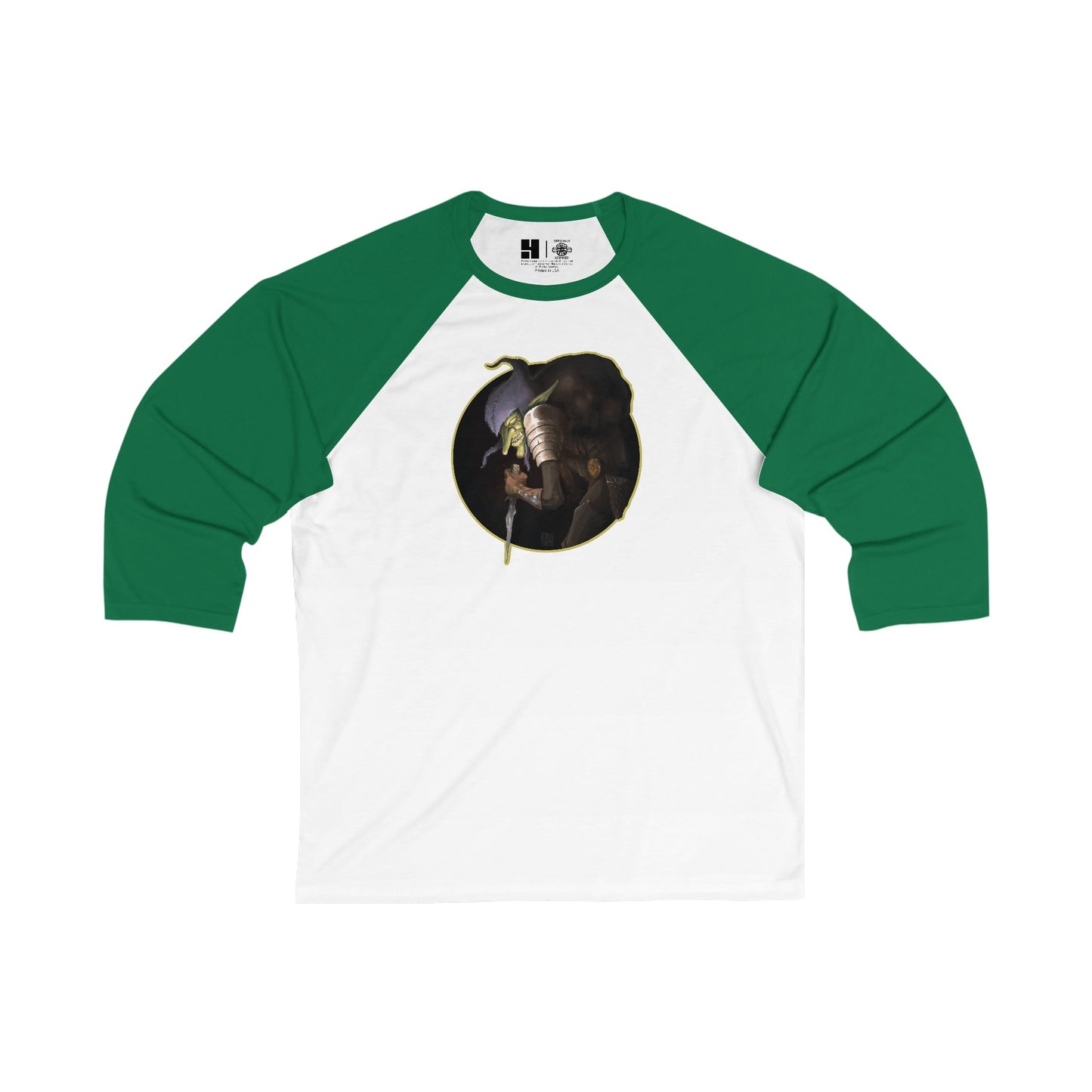 Thieving Goblin | Fan Art | Mythic Legions | 3\4 Sleeve Baseball T-Shirt