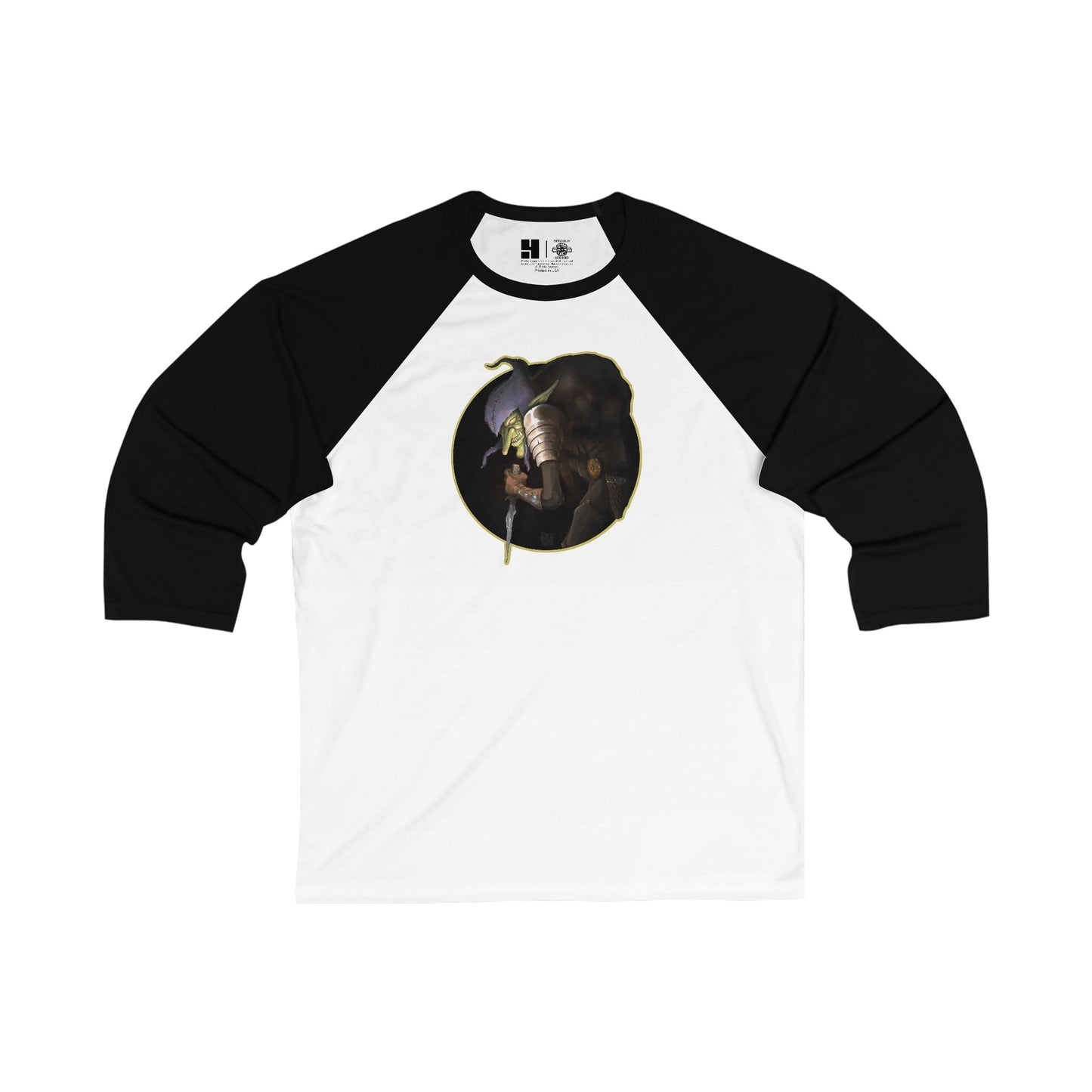 Thieving Goblin | Fan Art | Mythic Legions | 3\4 Sleeve Baseball T-Shirt