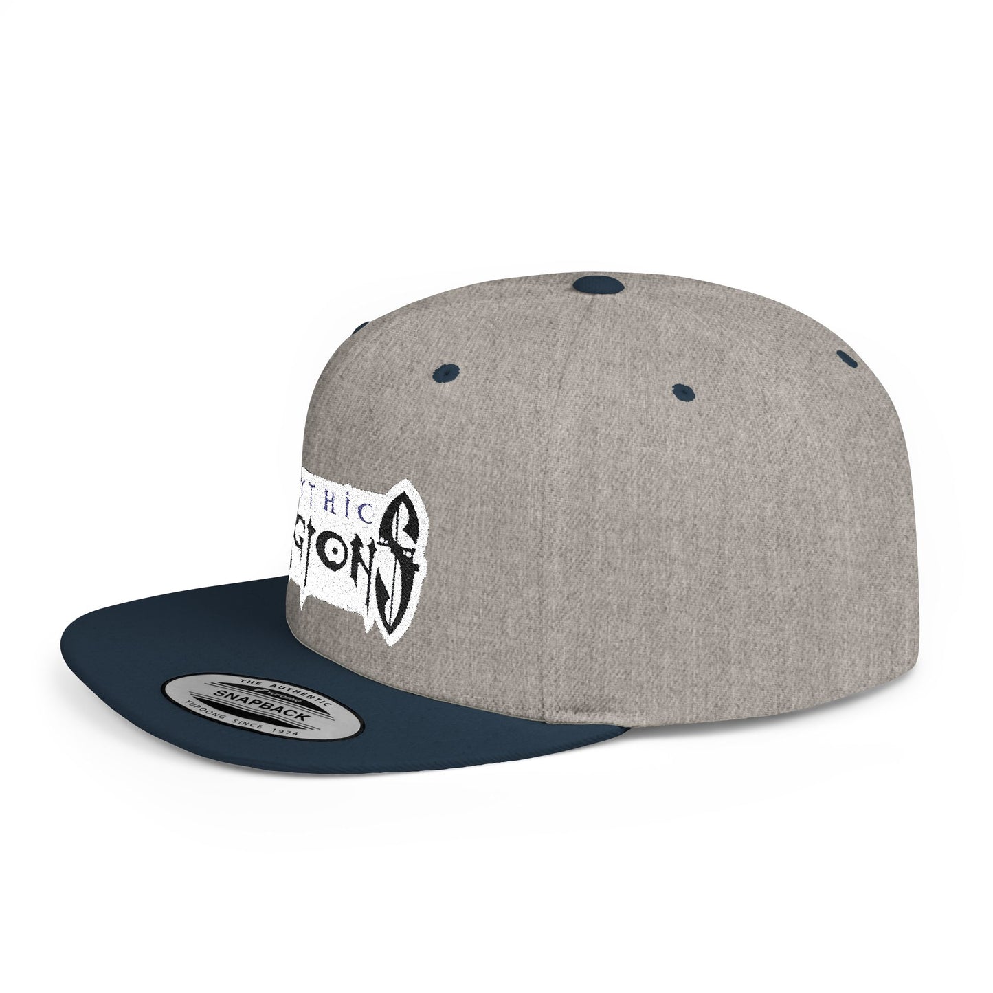 Embroidered Flat Bill Snapback Hat | Mythic Legions Logo OG