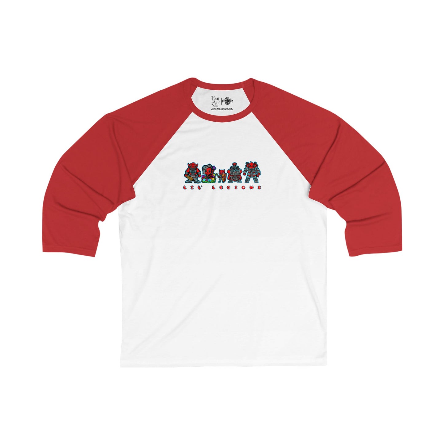 Lil' Legions | Mythic Legions | Fan Art | 3\4 Sleeve Baseball T-Shirt