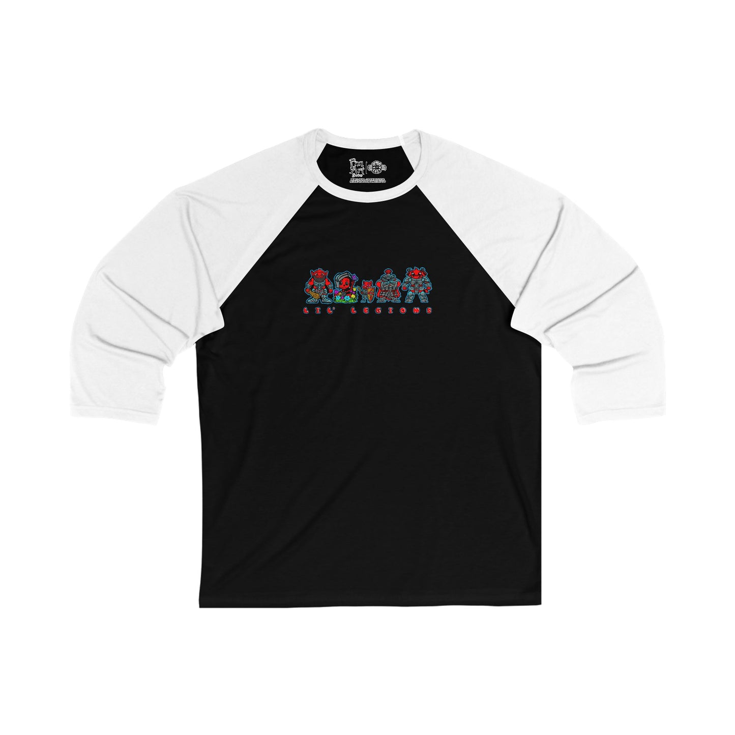 Lil' Legions | Mythic Legions | Fan Art | 3\4 Sleeve Baseball T-Shirt
