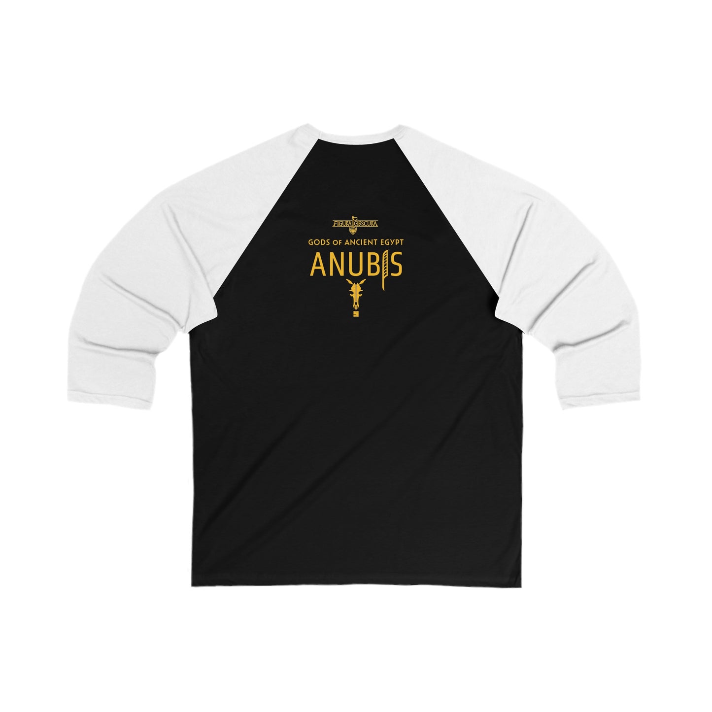 Anubis | Figura Obscura | 3\4 Sleeve Baseball T-Shirt