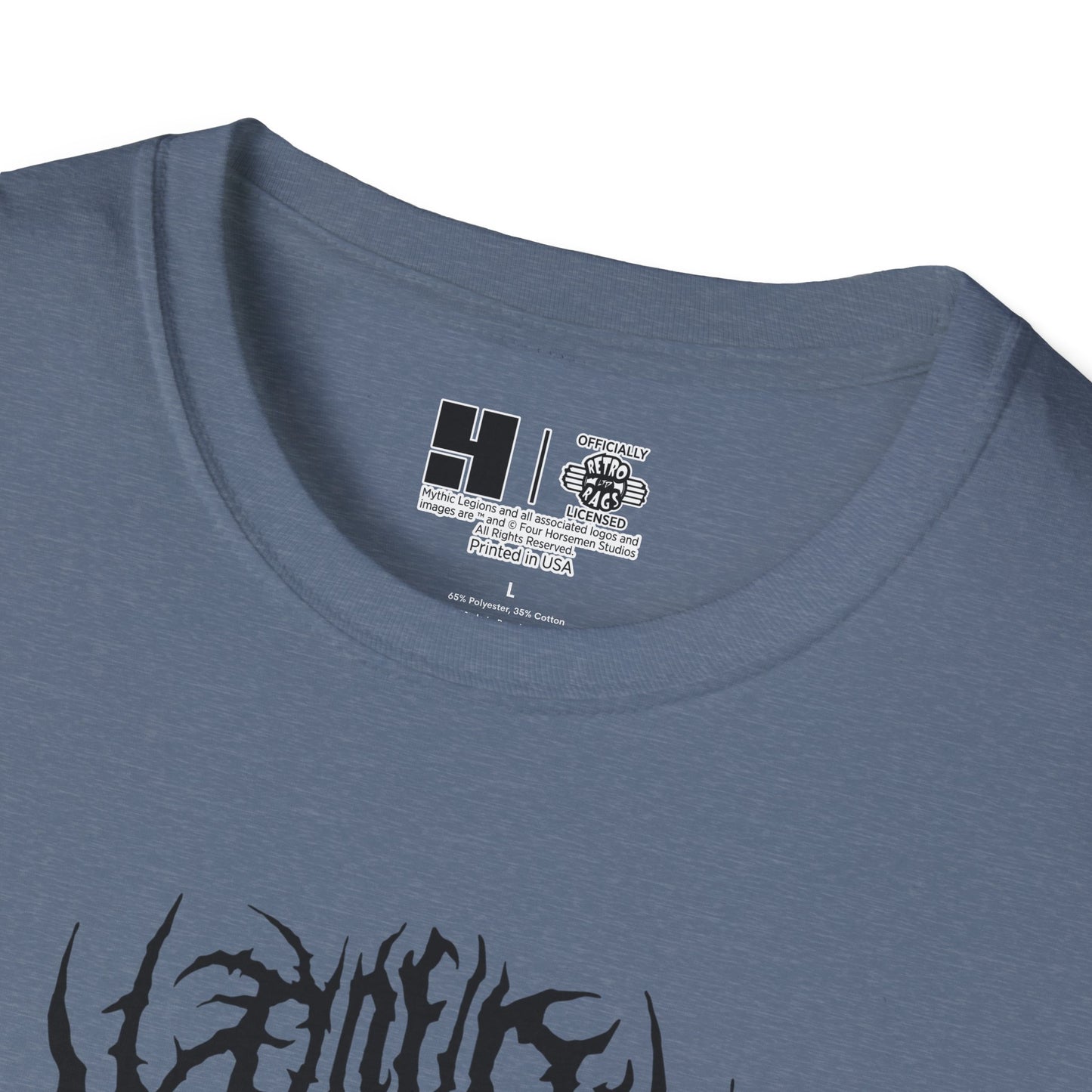 4H Metal Logo Black | Mythic Legions | Soft T-Shirt