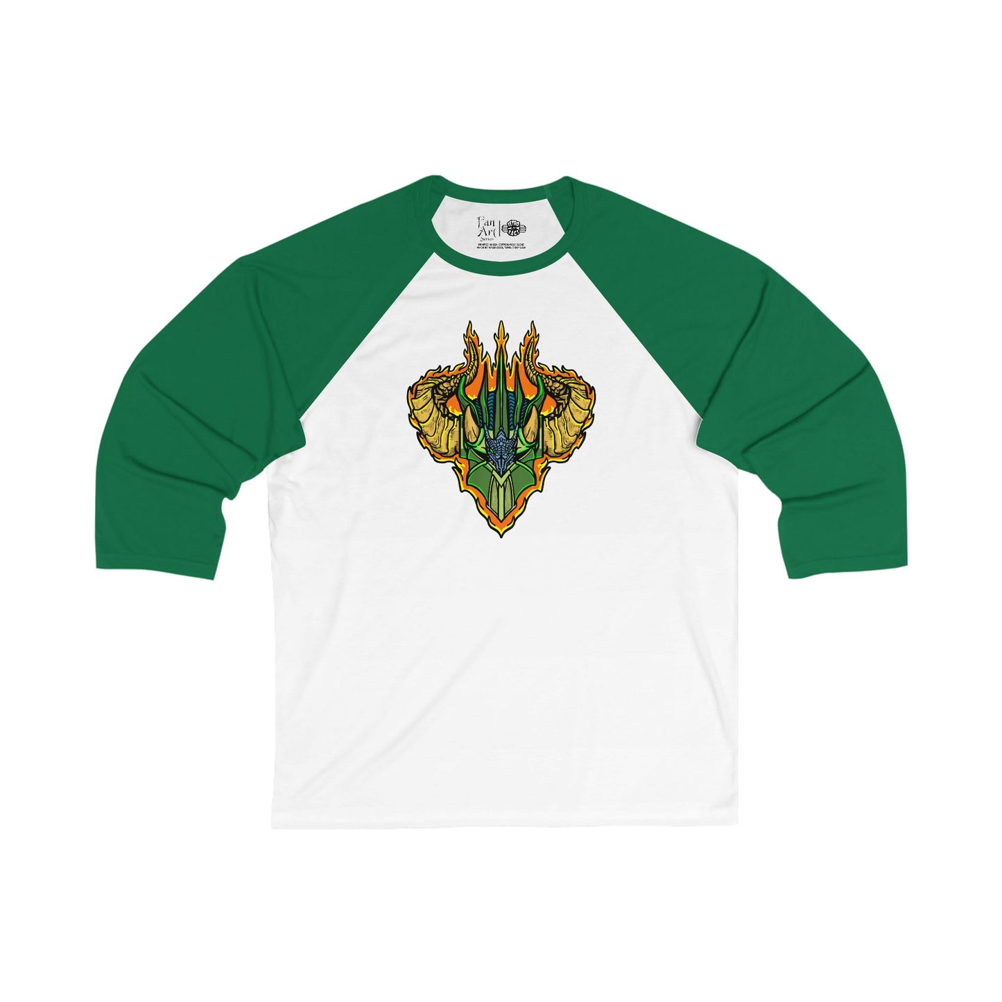 Sir Benegarr | Mythic Legions | Fan Art | 3\4 Sleeve Baseball T-Shirt