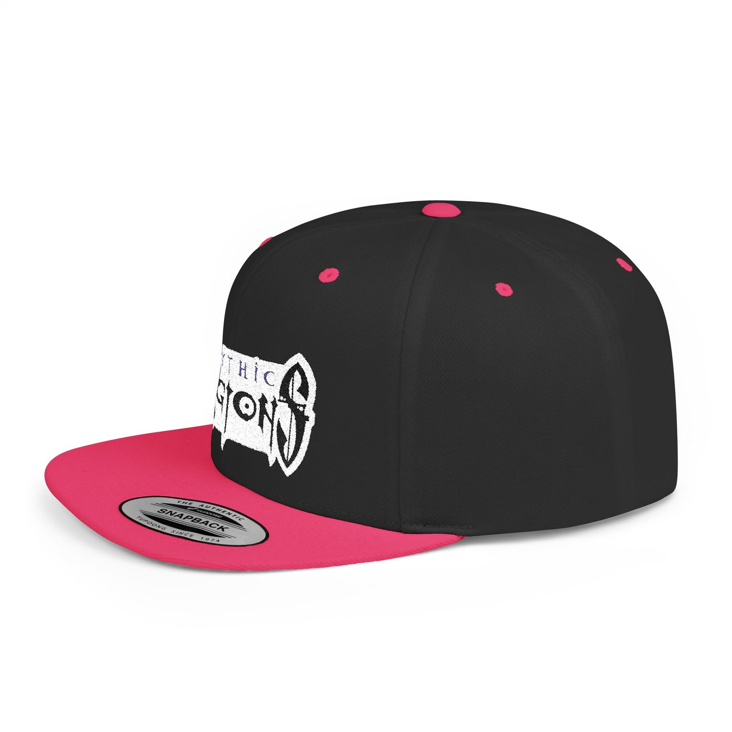 Embroidered Flat Bill Snapback Hat | Mythic Legions Logo OG