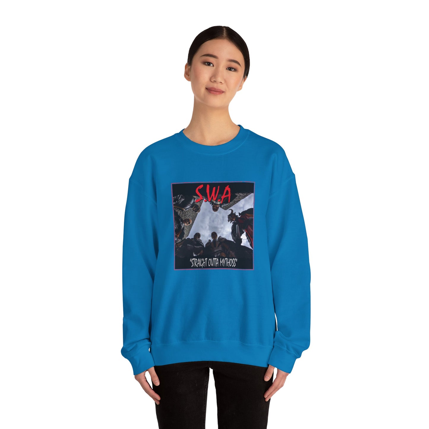 Straight Outta Mythoss | Album Homage | Mythic Legions | Sweatshirt
