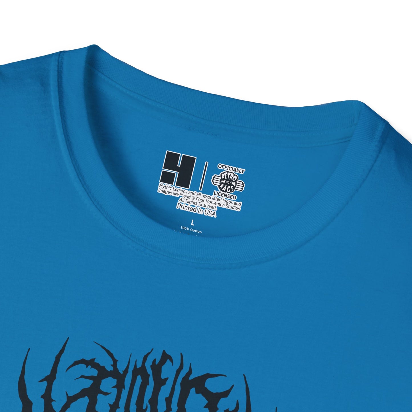 4H Metal Logo Black | Mythic Legions | Soft T-Shirt