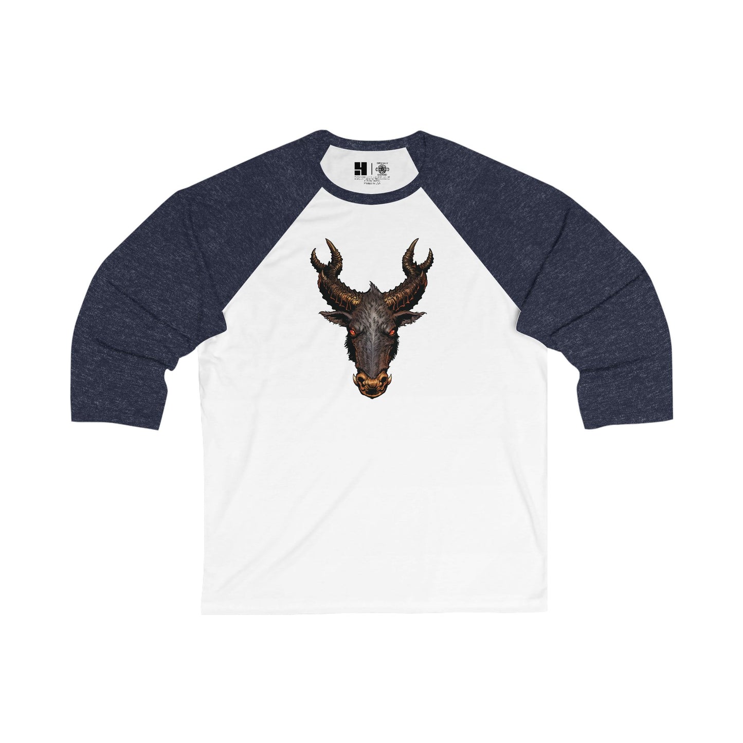 The Jersey Devil | Figura Obscura | 3\4 Sleeve Baseball T-Shirt