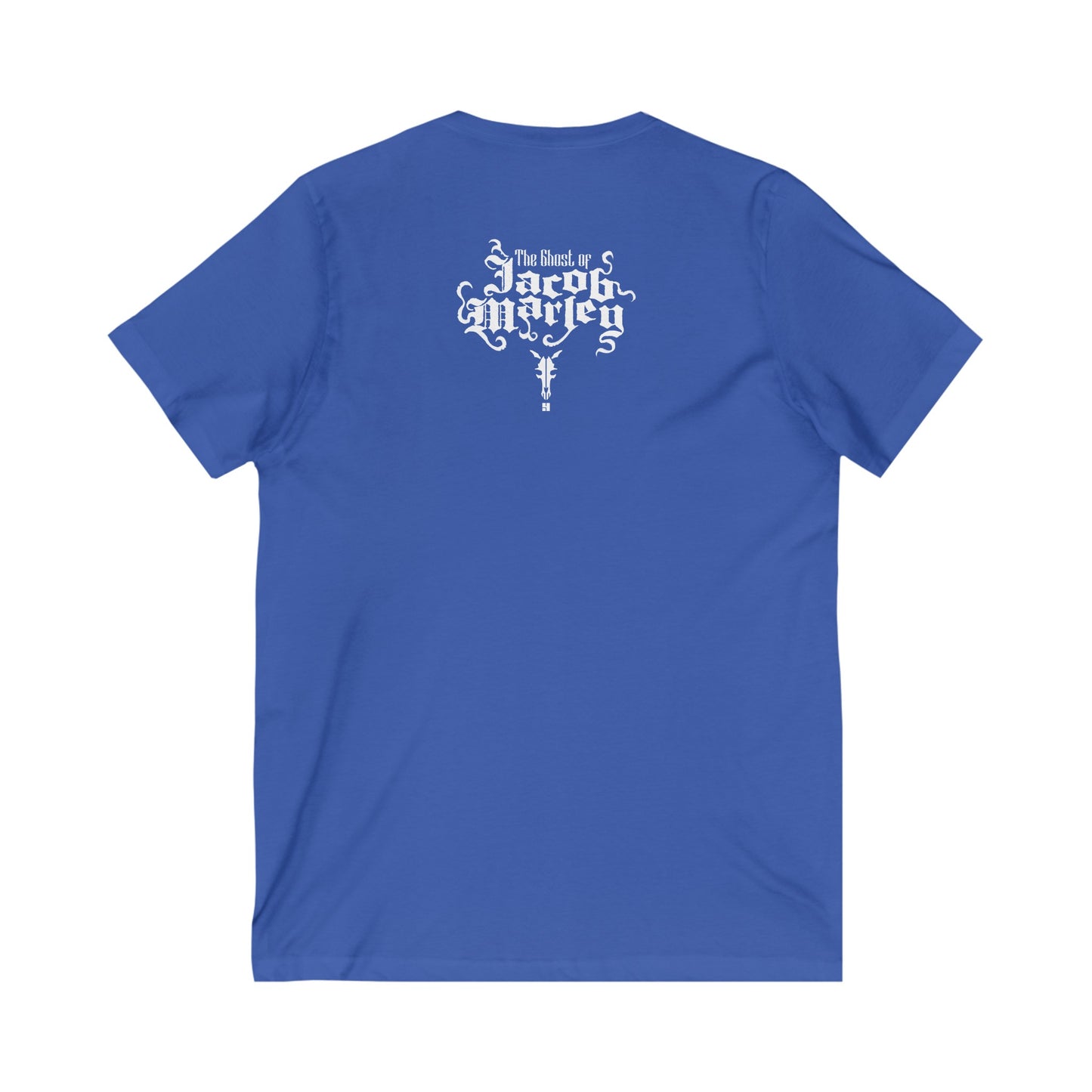 Jacob Marley | White | Figura Obscura | V-Neck T-Shirt