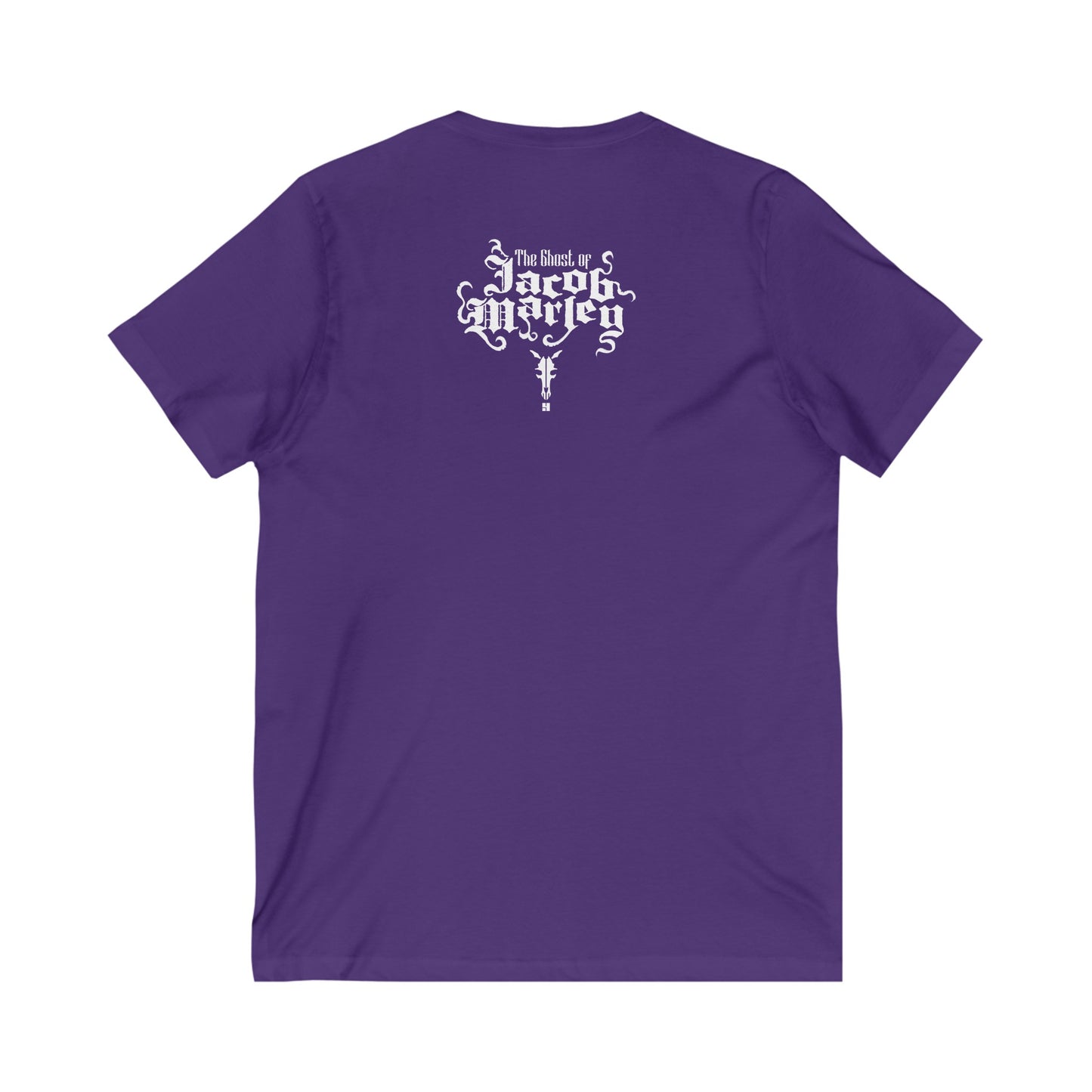 Jacob Marley | White | Figura Obscura | V-Neck T-Shirt