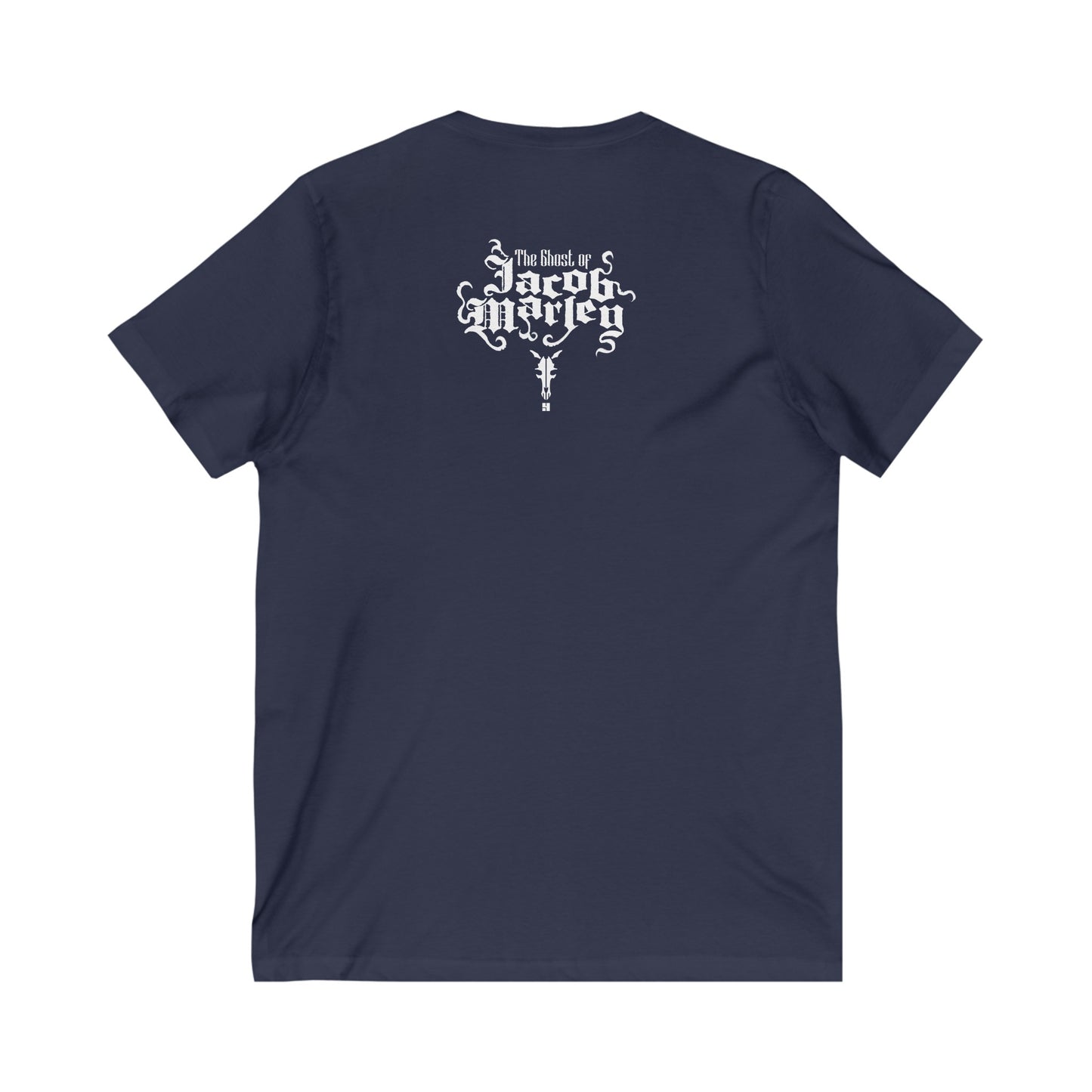 Jacob Marley | White | Figura Obscura | V-Neck T-Shirt