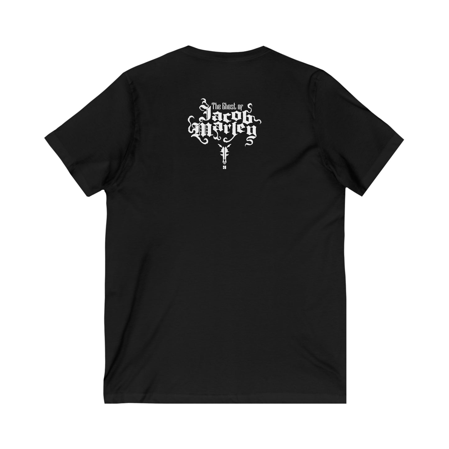 Jacob Marley | White | Figura Obscura | V-Neck T-Shirt
