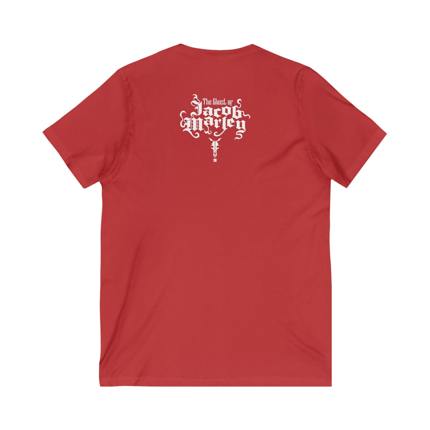 Jacob Marley | White | Figura Obscura | V-Neck T-Shirt