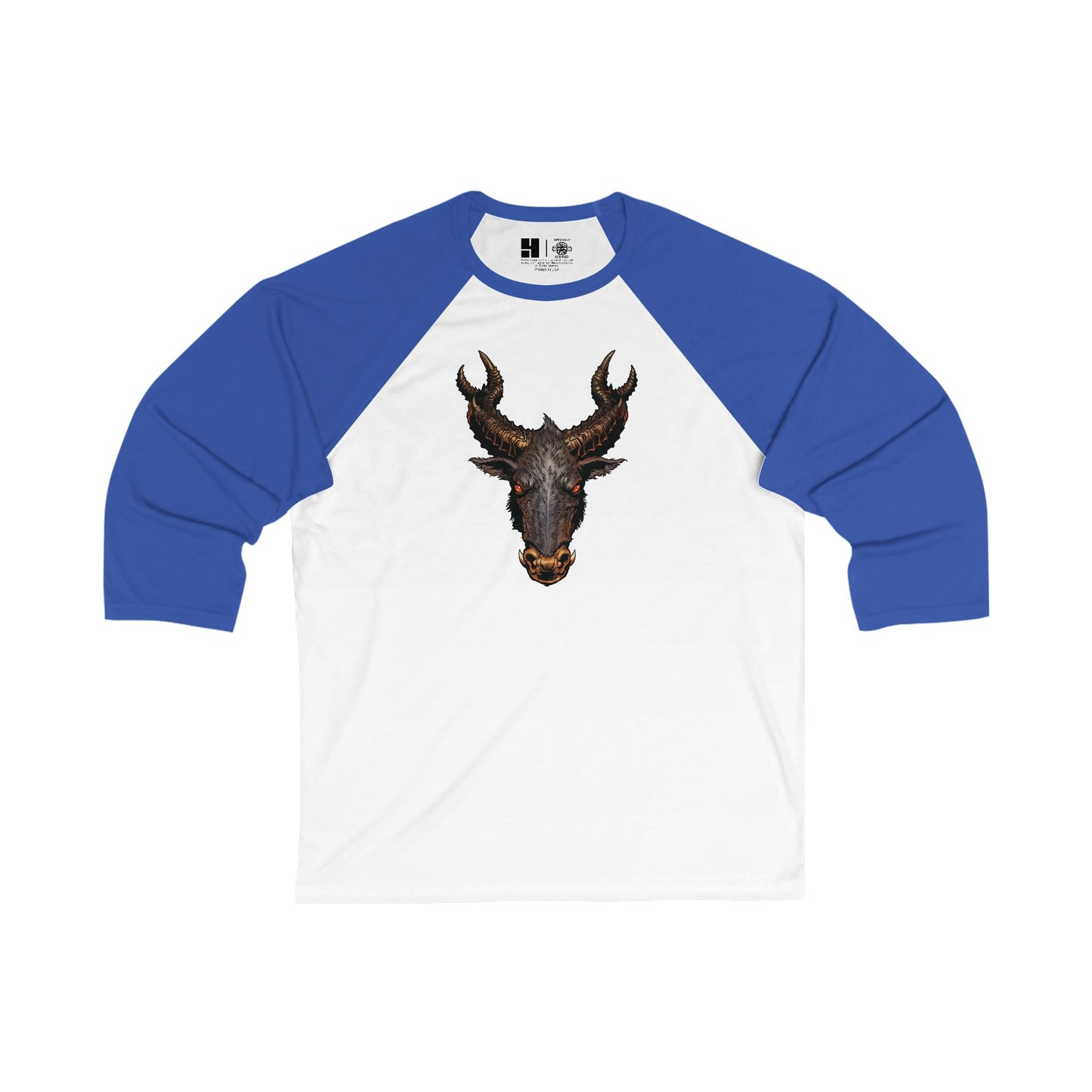 The Jersey Devil | Figura Obscura | 3\4 Sleeve Baseball T-Shirt
