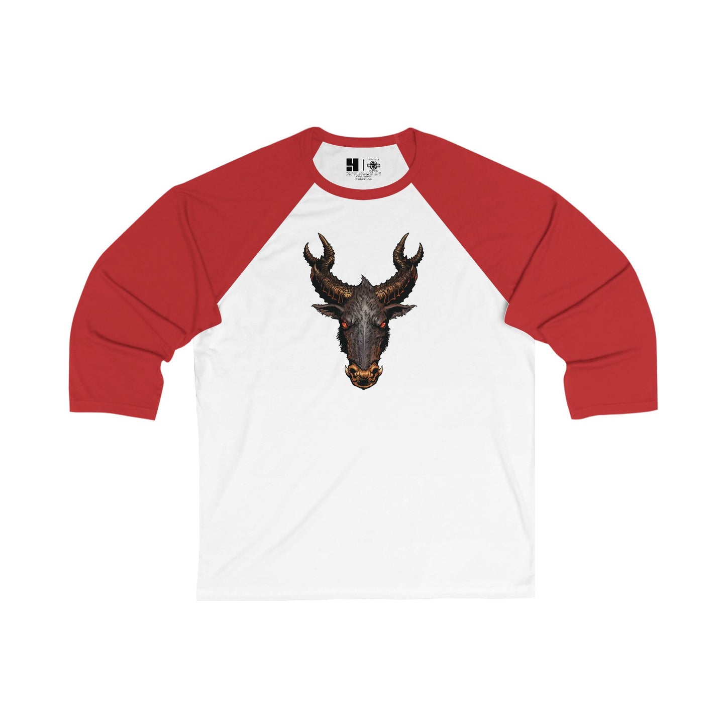 The Jersey Devil | Figura Obscura | 3\4 Sleeve Baseball T-Shirt
