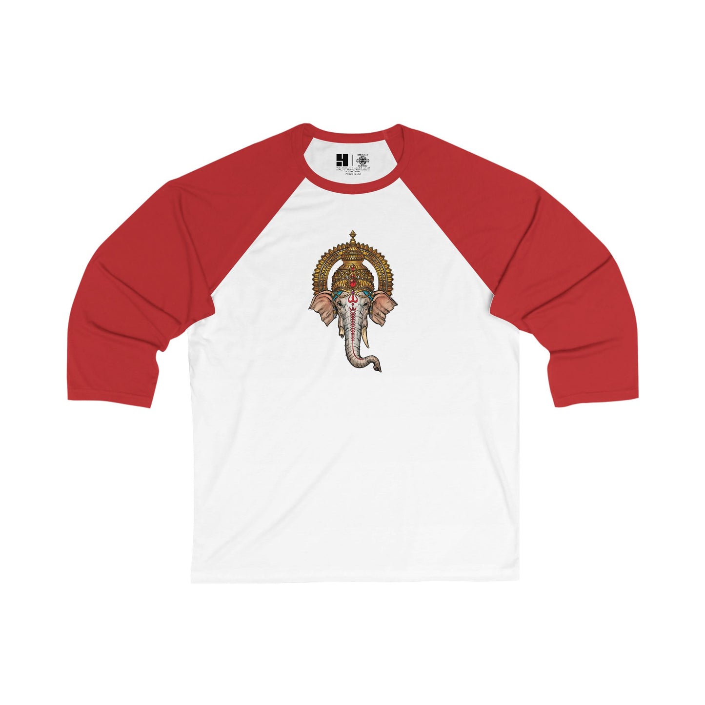 Ganesha | Figura Obscura | 3\4 Sleeve Baseball T-Shirt