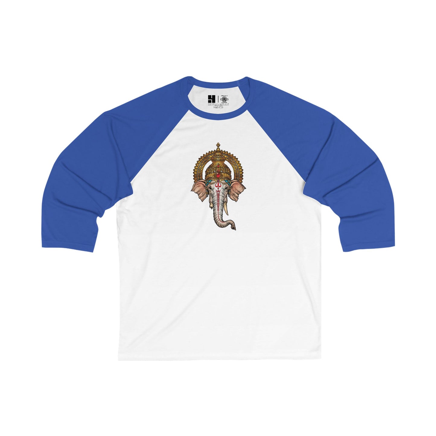Ganesha | Figura Obscura | 3\4 Sleeve Baseball T-Shirt