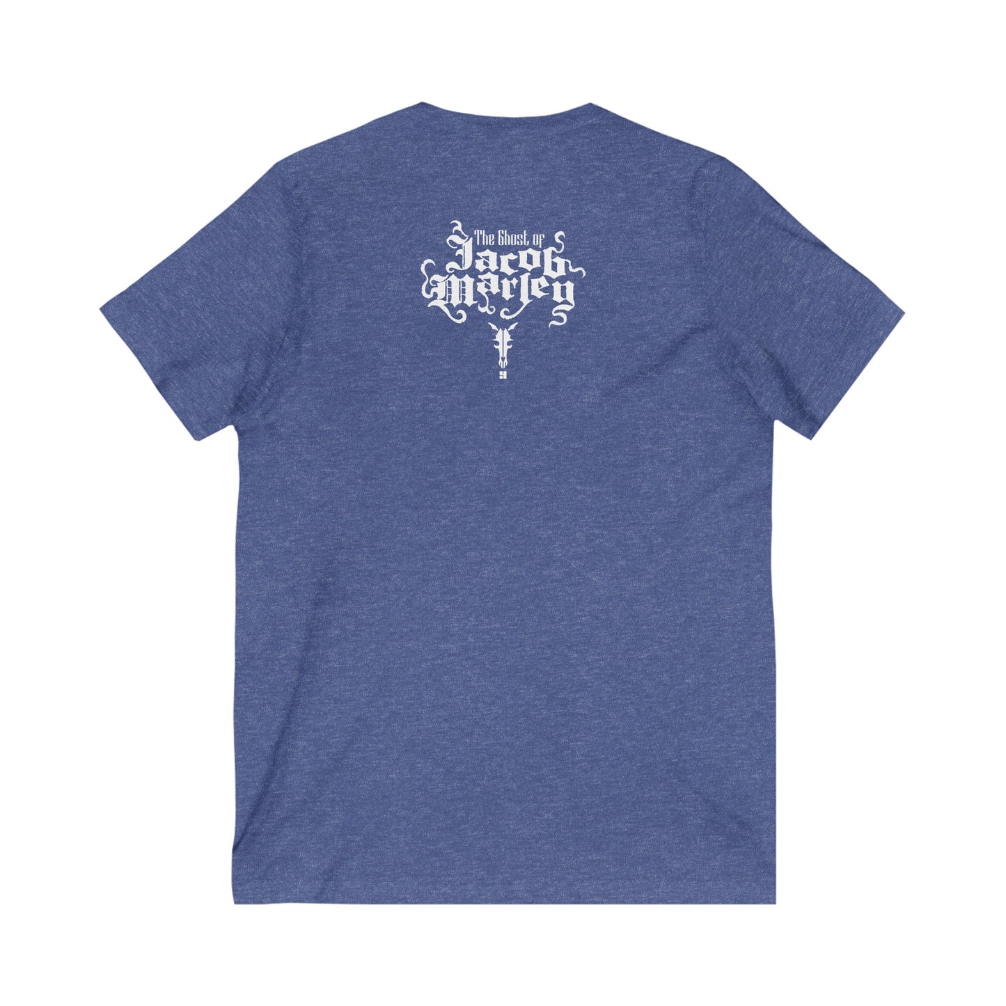 Jacob Marley | White | Figura Obscura | V-Neck T-Shirt