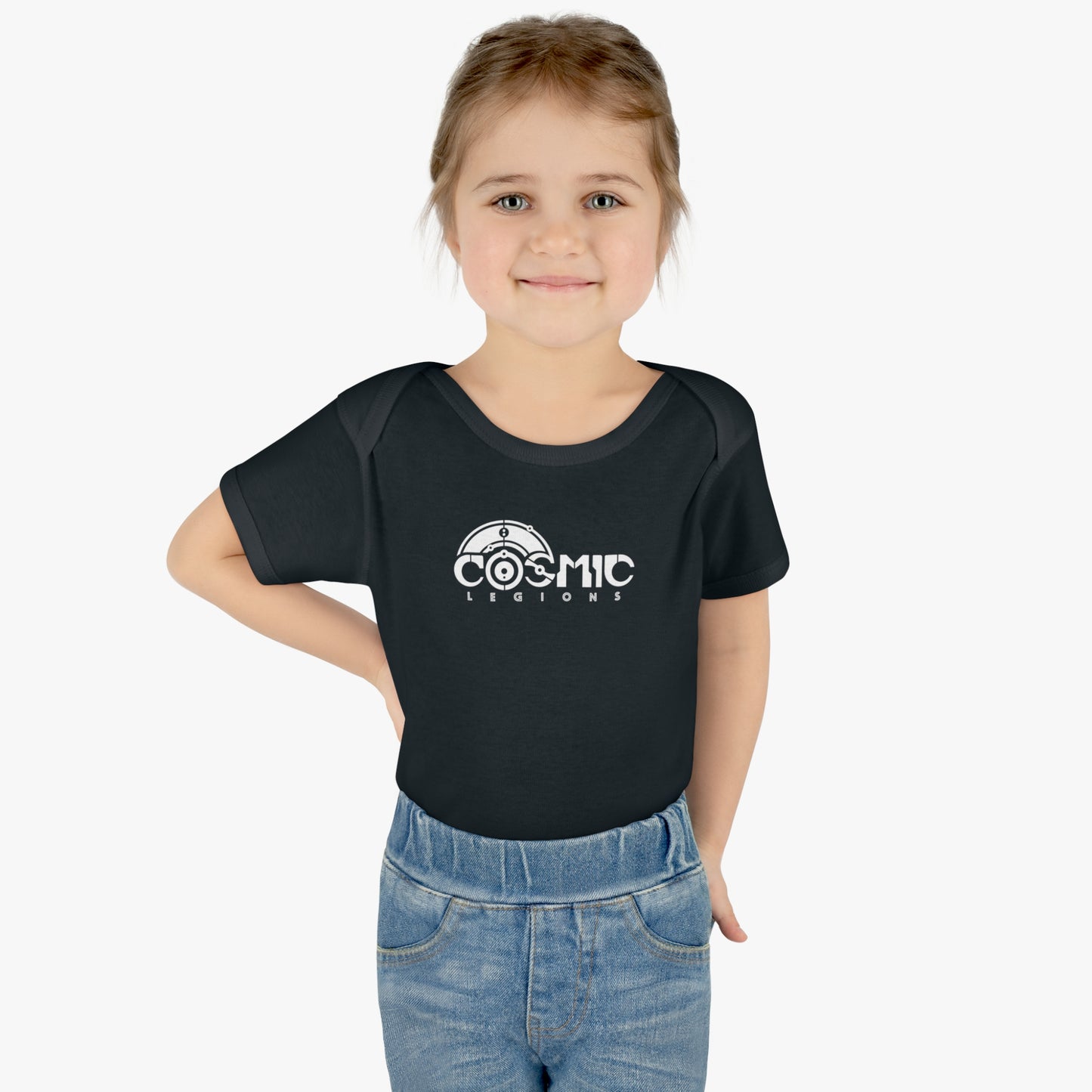 Cosmic Legions Logo | White | Baby Bodysuit