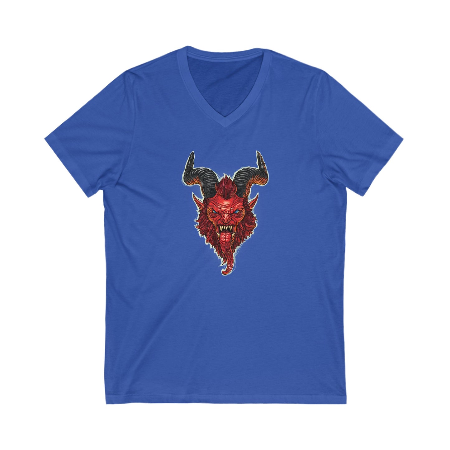 Krampus v2 Red | Figura Obscura | V-Neck T-Shirt