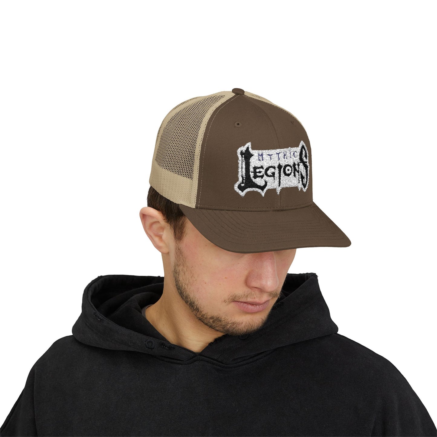 Embroidered Snapback Trucker Cap | Mythic Legions OG Logo