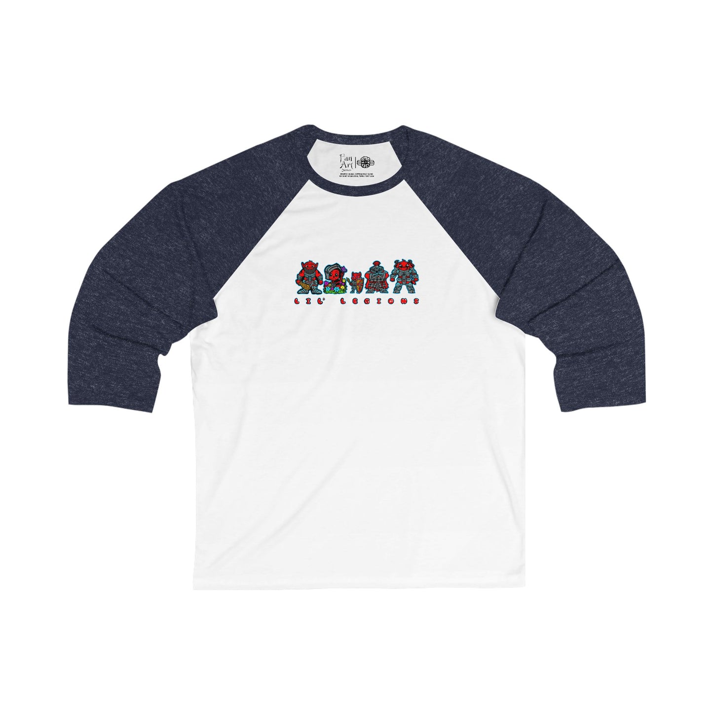 Lil' Legions | Mythic Legions | Fan Art | 3\4 Sleeve Baseball T-Shirt
