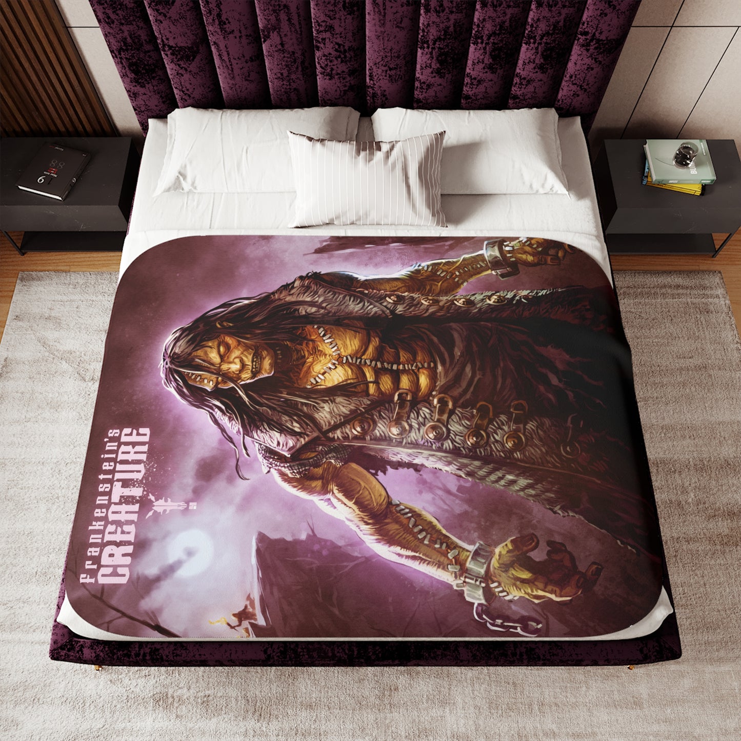 Frankenstein's Creature | Figura Obscura | Sherpa Blanket
