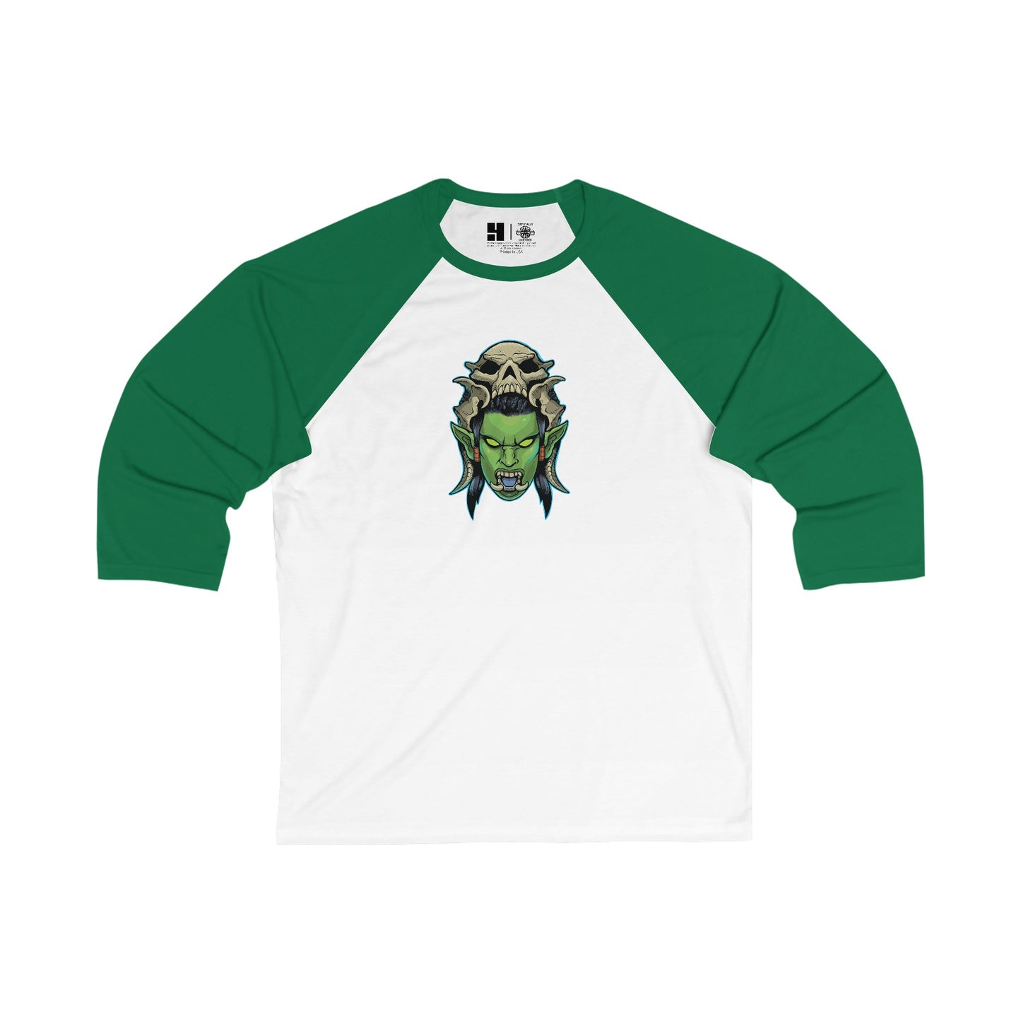 Queen Urkzaa | Miss Monster | Mythic Legions | 3\4 Sleeve Baseball T-Shirt