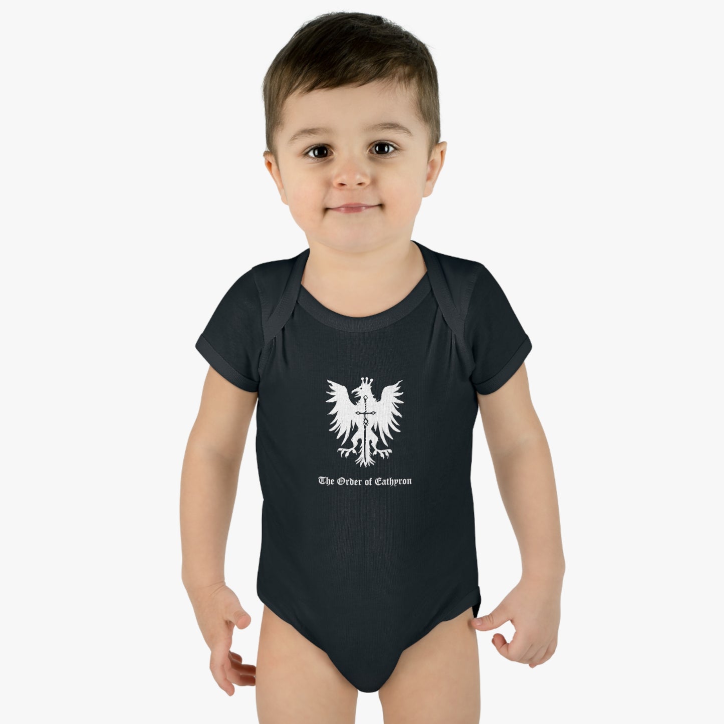 Order of Eathyron Logo Small | Mythic Legions | Baby Bodysuit