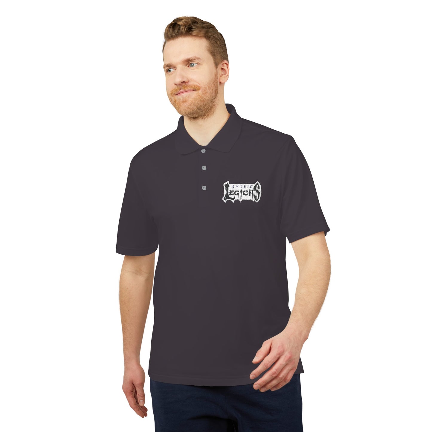 Embroidered Adidas Performance Polo | Mythic Legions OG Logo