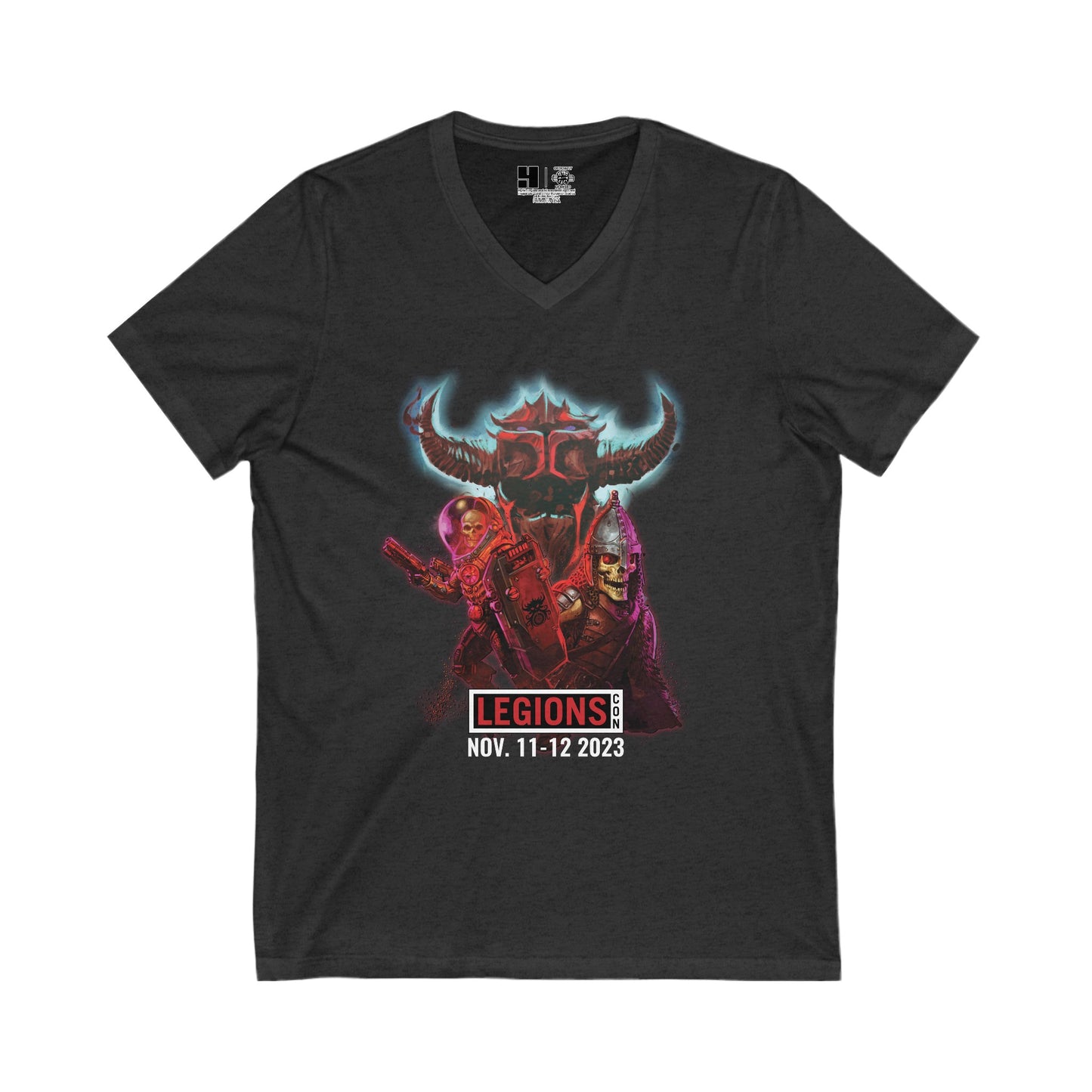 Wal-torr the Mad & Vorgus | LegionsCon | Cosmic & Mythic Legions | V-Neck T-Shirt