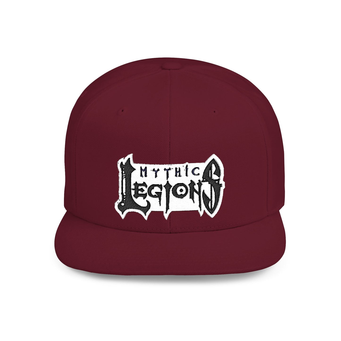Embroidered Flat Bill Snapback Hat | Mythic Legions Logo OG