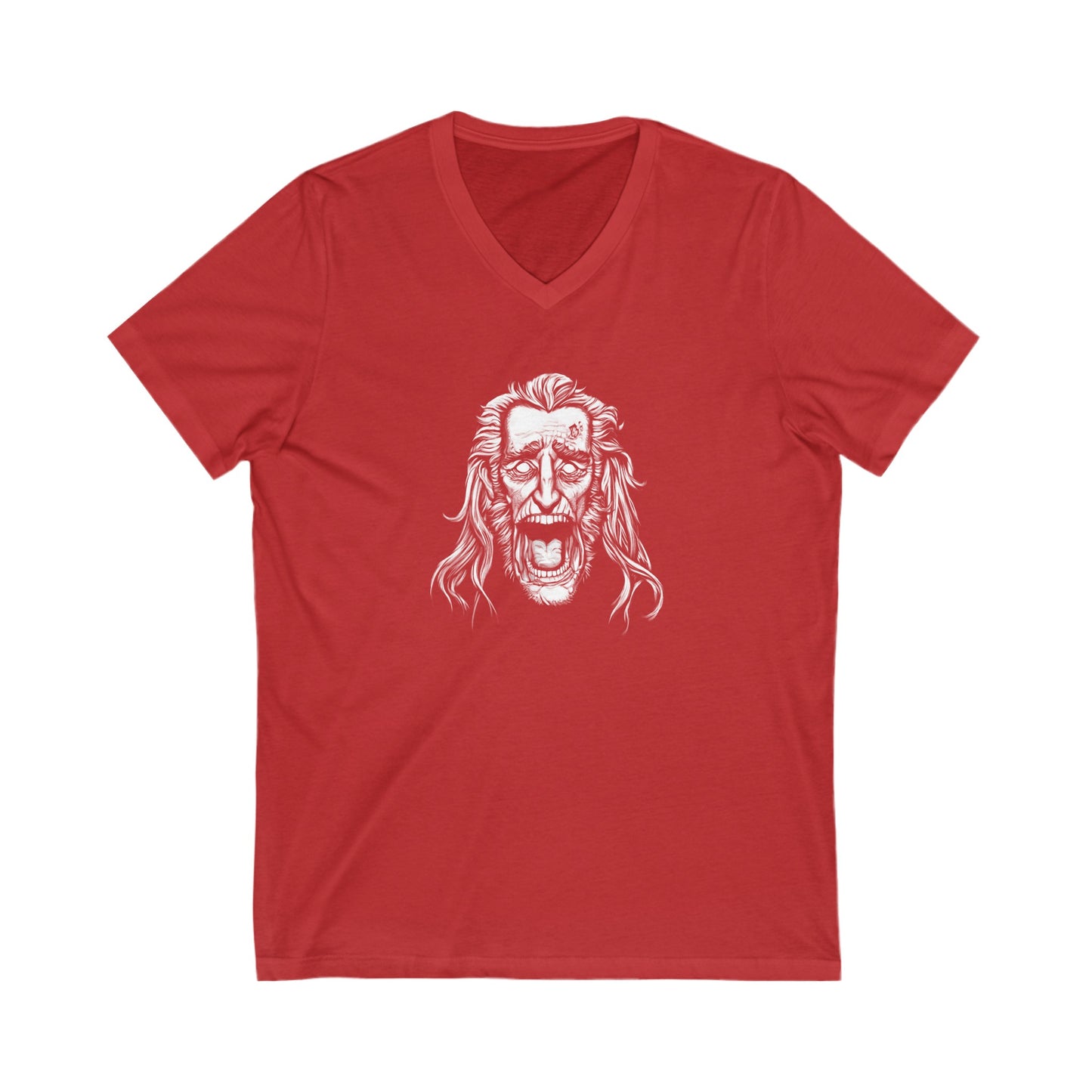 Jacob Marley | White | Figura Obscura | V-Neck T-Shirt