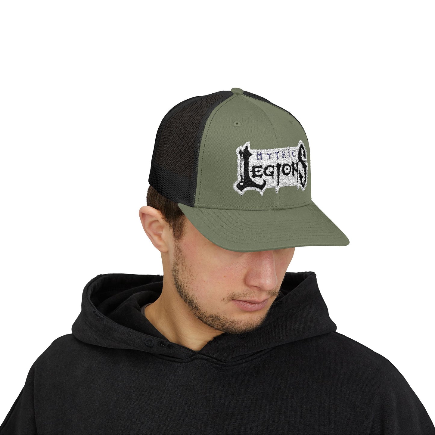 Embroidered Snapback Trucker Cap | Mythic Legions OG Logo