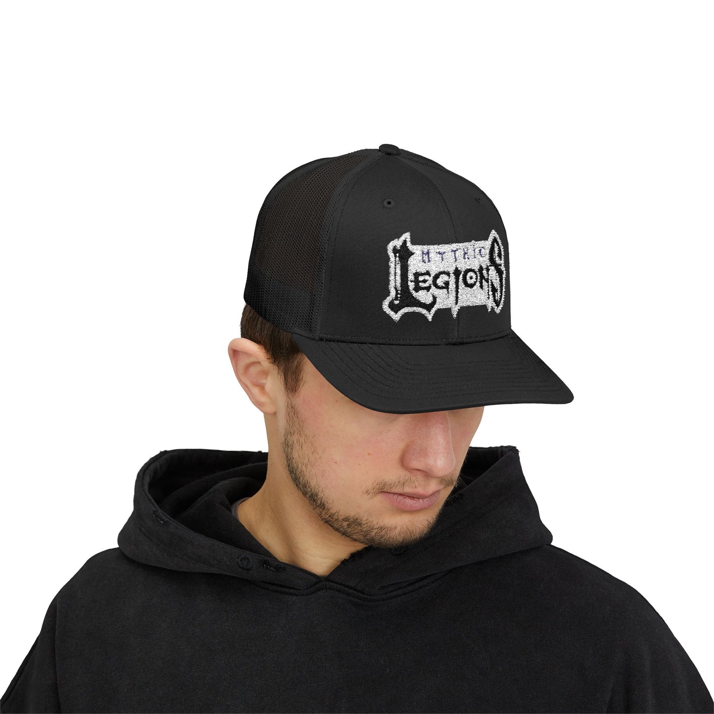 Embroidered Snapback Trucker Cap | Mythic Legions OG Logo