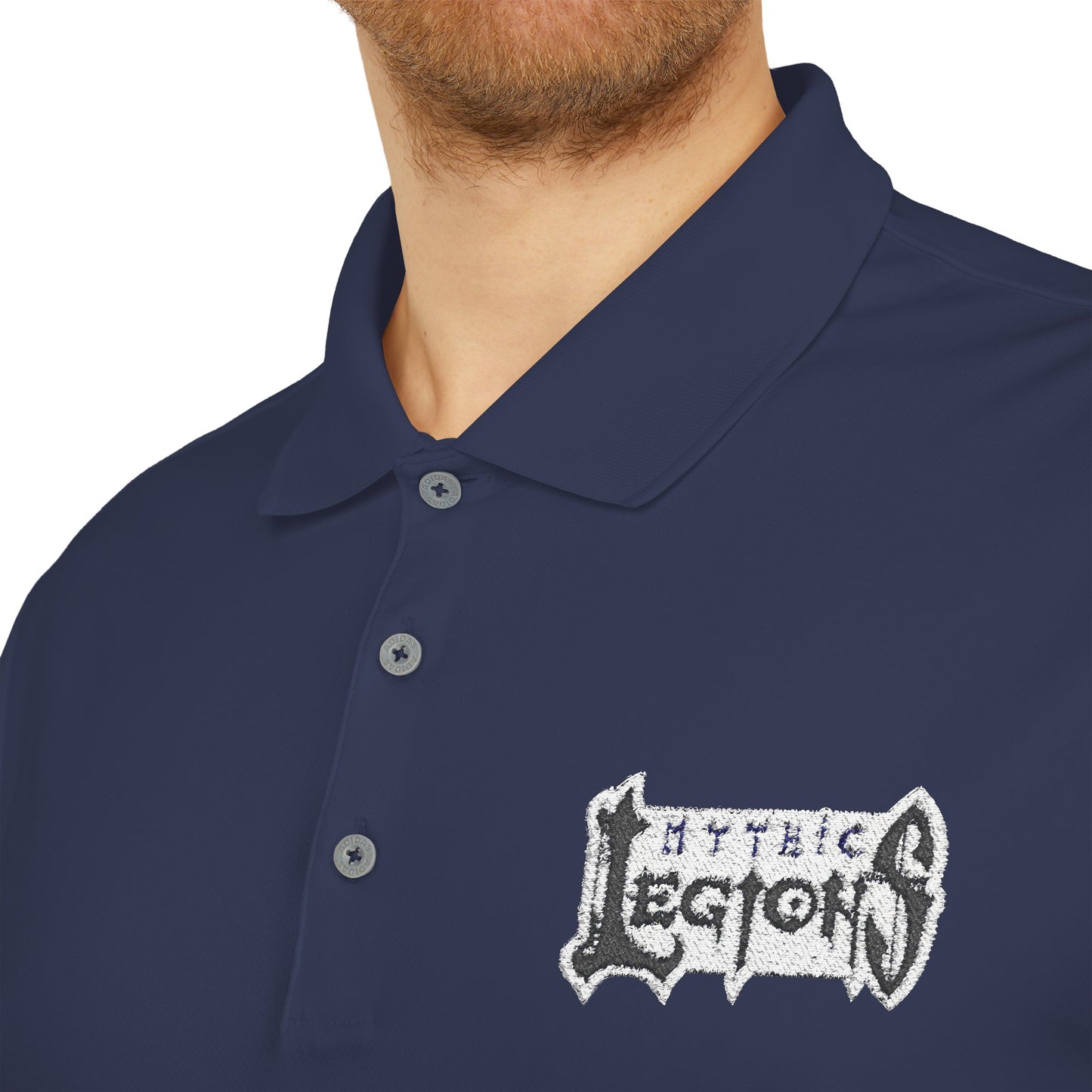 Embroidered Adidas Performance Polo | Mythic Legions OG Logo