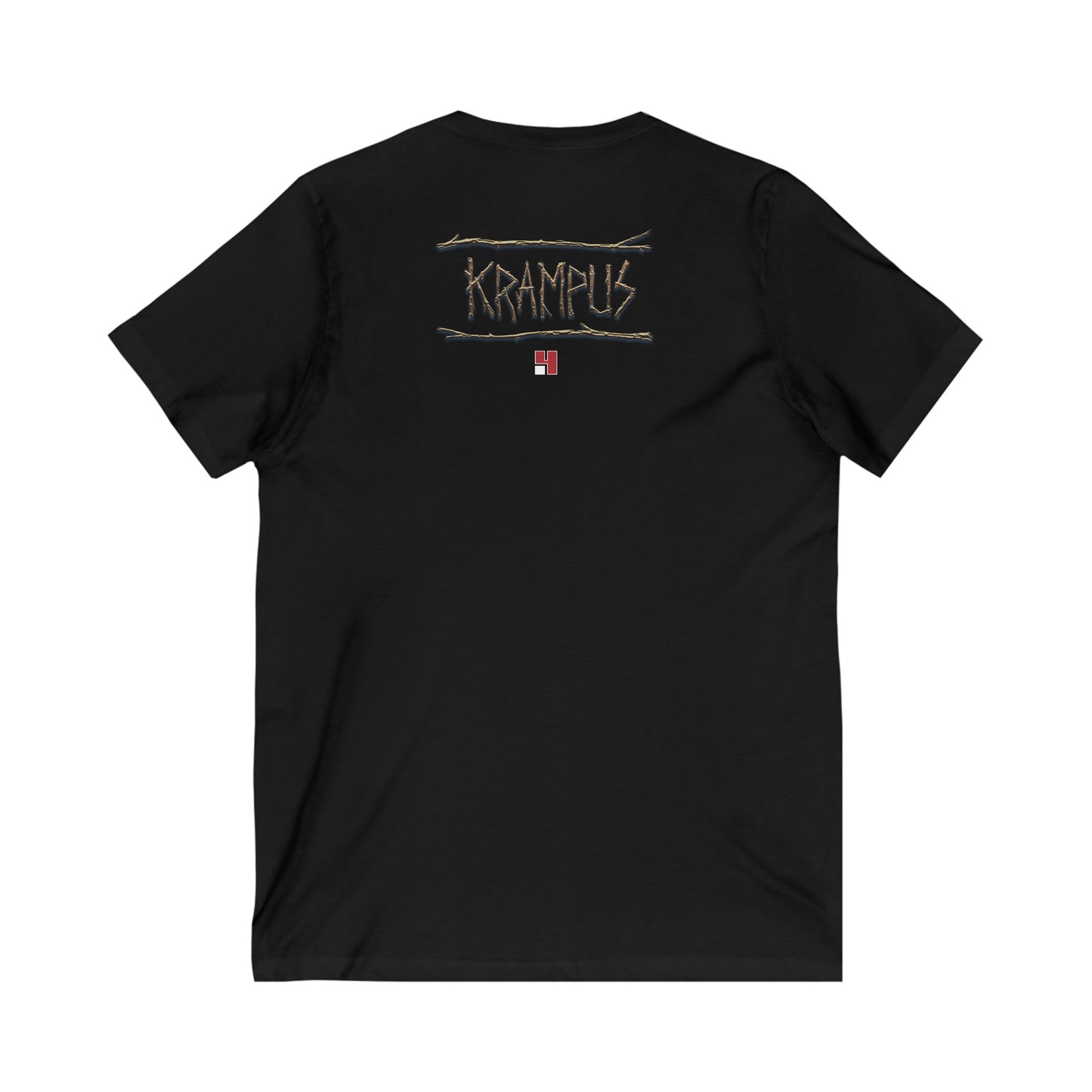 Krampus v2 Red | Figura Obscura | V-Neck T-Shirt