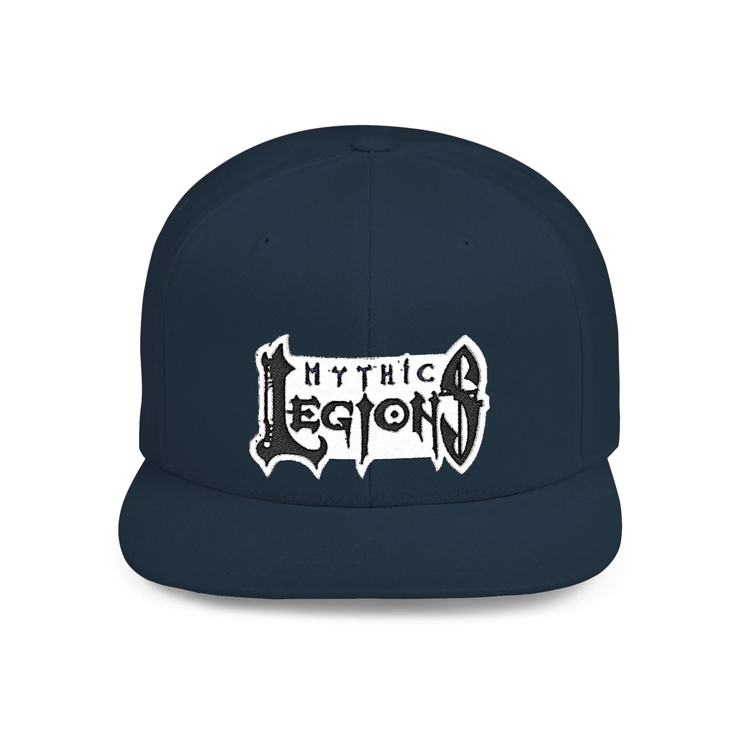 Embroidered Flat Bill Snapback Hat | Mythic Legions Logo OG